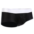thumbnail image 1 of Pantalones cortos tipo bóxer para hombre, de color liso. SG, 1 of 9