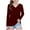Wine C, variant on Ashirexll Long Sleeve Shirts Winter Tops for Girls 2-14 Years Polka Dots Fashion Casual V-Neck Long Sleeve Top for Spring and Fall