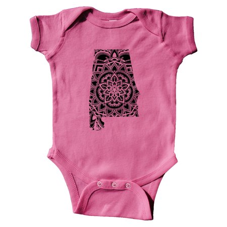 

Inktastic Alabama Silhouette Mandala Gift Baby Boy or Baby Girl Bodysuit