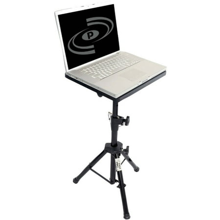 Pyle PLPTS4 Universal Laptop/DJ Equipment Studio Stand - Gloss Black