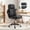Black, variant on AVAWING Saddle Stool Chair, Swivel Saddle Stools with Customizable Back Support, Black