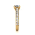 thumbnail image 4 of SuperJeweler 2 Carat Round Shape Moissanite Engagement Ring In 14 Karat Yellow Gold For Women, 4 of 5