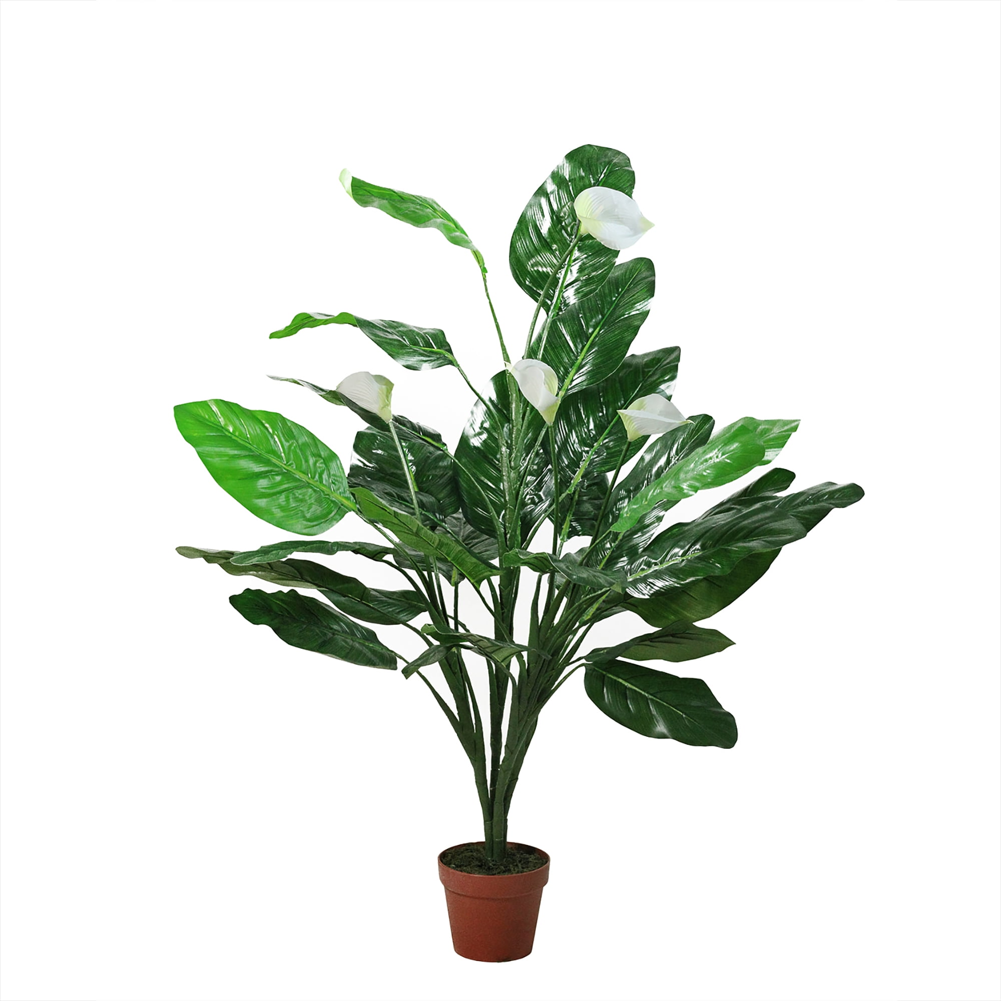 47,5 «Vert en pot et blanc artificiel de paix artificielle Plante de lys |  Walmart Canada