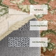 thumbnail image 5 of 4 ft Round Area Rug, Yamaziot Boho Vintage Oriental Circle Carpet, Washable Non Slip Non Shedding Soft Faux Indoor Floor Mat Rug for Bedroom Living Room Sofa Office, Green, 5 of 9