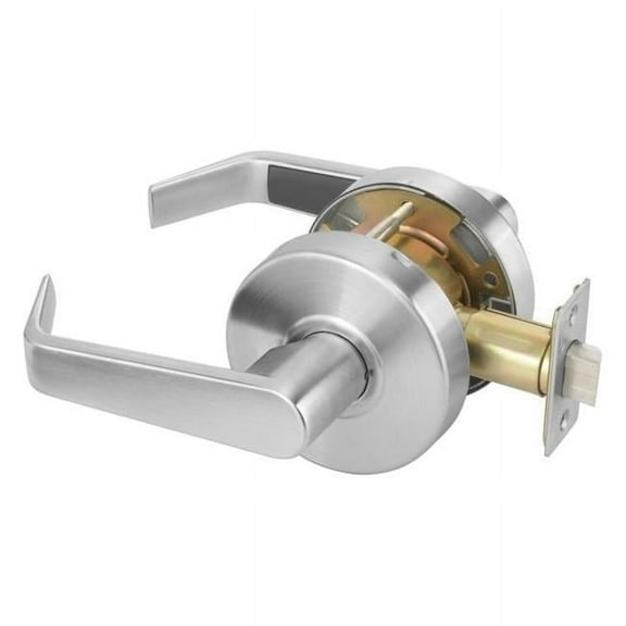 Yale AU4601LN626 2.75 in. Backset Commercial Passage Augusta Lever Grade 2 Cylindrical Lock, Satin Chrome