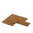 thumbnail image 4 of Furinno Tioman Outdoor Interlocking Wood Decking Tiles, 10-Pack, Honey Oak, 4 of 5