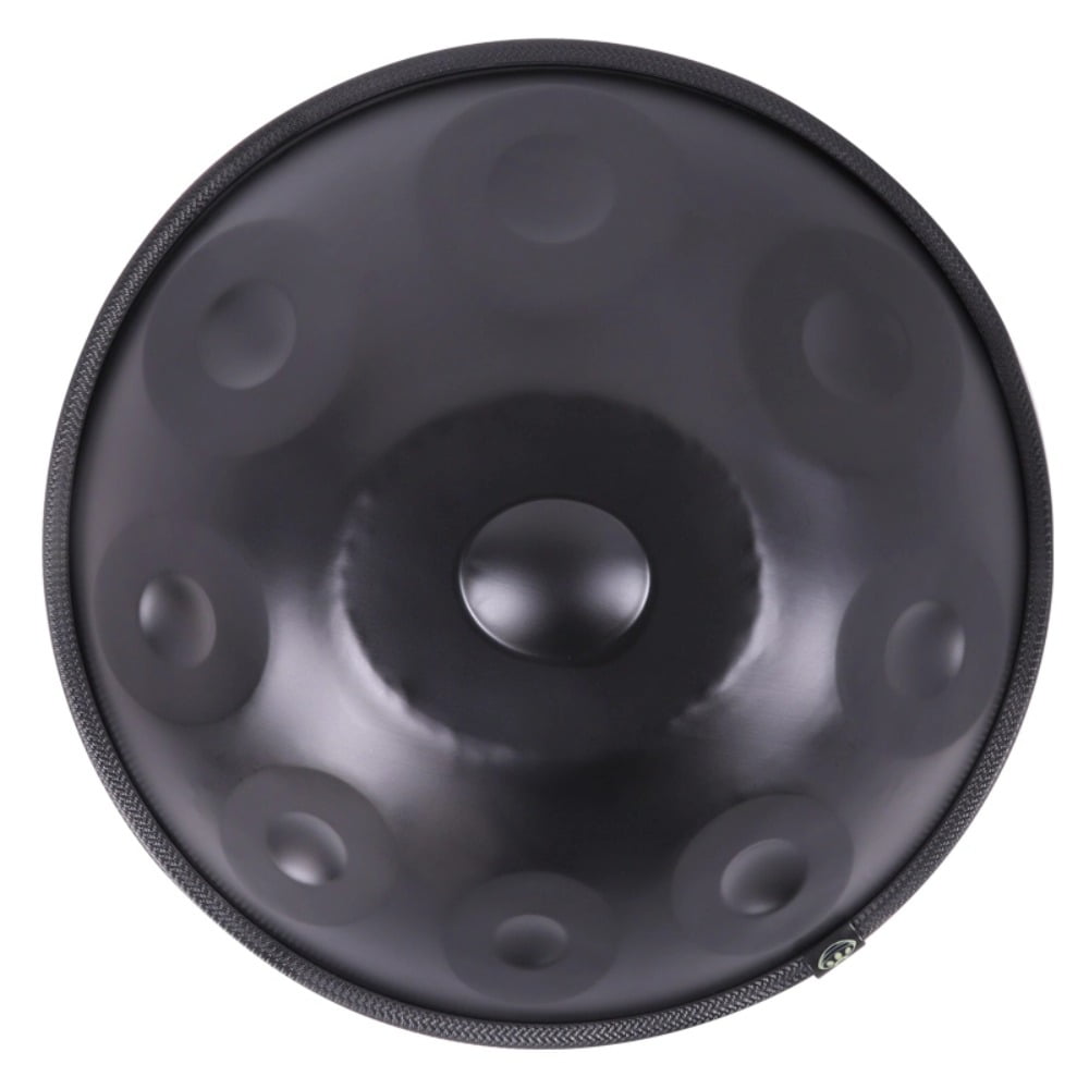 18-Inch Handpan Drum  Handcrafted Steel Tongue Drum with 9 Notes  Black 5kg  with Accessories and Stand
