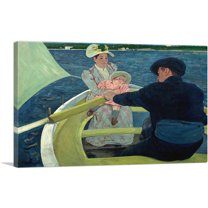 ARTCANVAS The Boating Party 1893 Canvas Art Print by Mary Cassatt - Size: 26" x 18" (0.75" Deep)