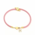 thumbnail image 4 of Trendy Pave Cubic A-Z Initial Letter Women Bracelet Star Heart Flower Adjustable Rope Bracelet For Women Jewelry Gift, 4 of 5