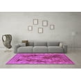 thumbnail image 3 of Ahgly Company Indoor Square Oriental Purple Industrial Area Rugs, 3' Square, 3 of 4