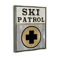 thumbnail image 3 of Stupell Industries Ski Patrol Medical Skiing Graphic Art Luster Gray Floating Framed Canvas Print Wall Art, Design by Livi Finn, 3 of 6