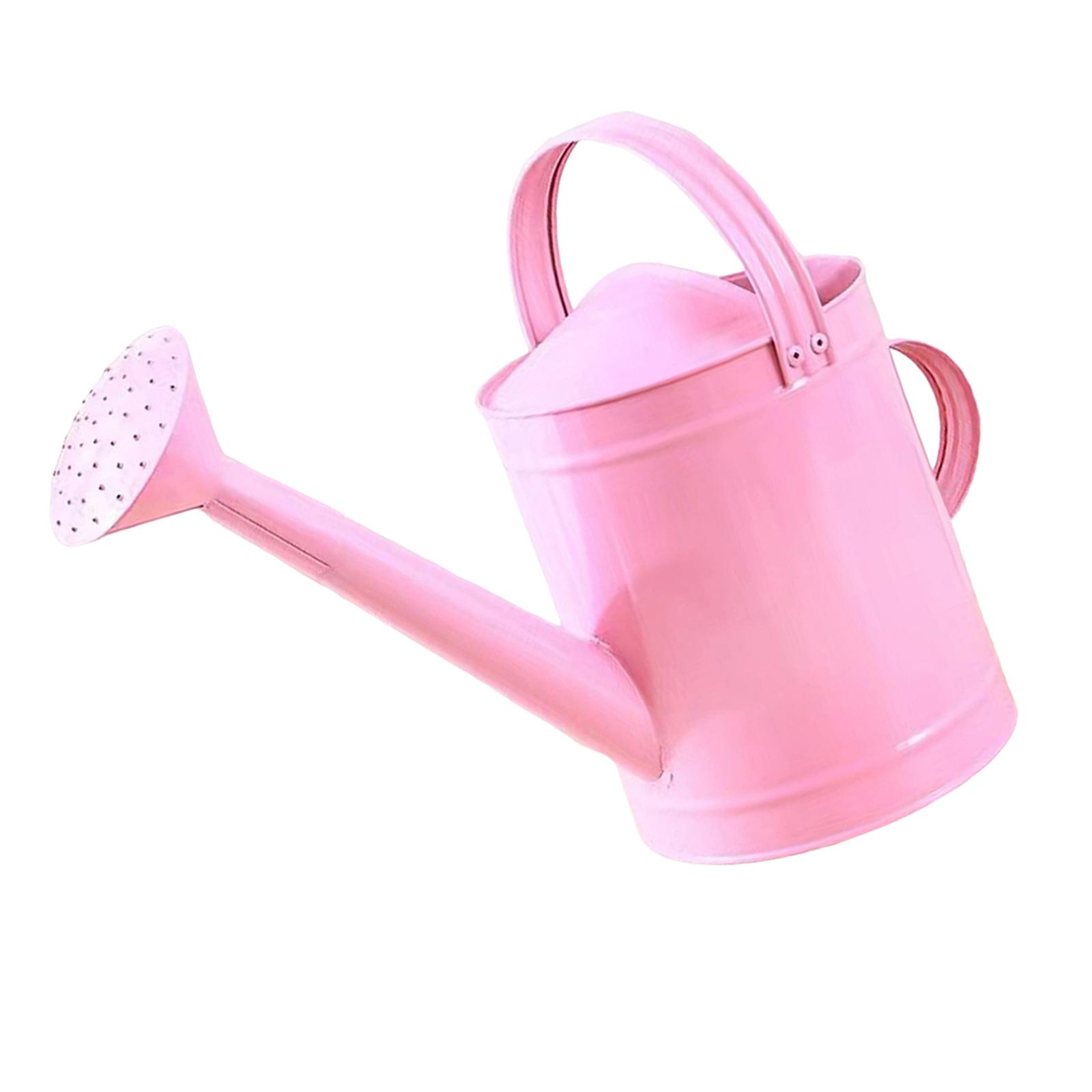 YWMJZEU 4L Watering Can with Handle, Leak, Removable Spout, Garden Tool, Rust-Resistant, pink