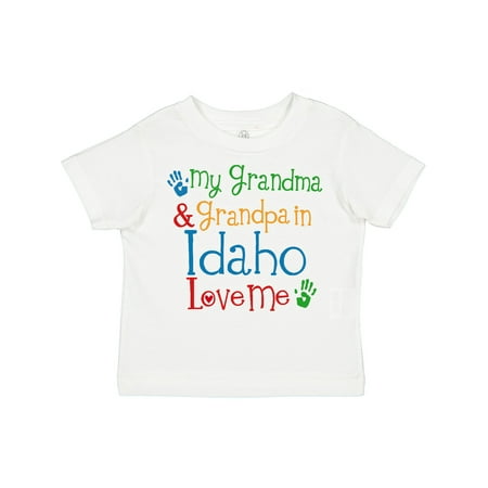 

Inktastic Idaho Grandma Grandpa Loves Me Gift Toddler Boy or Toddler Girl T-Shirt