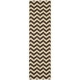 thumbnail image 4 of SAFAVIEH Courtyard Bailey Chevron Indoor/Outdoor Area Rug, Dark Brown, 2' x 3'7", 4 of 10