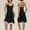 Black, variant on Naittoop Womens Satin Midi Nightgown Lace Trim Faux Silk Lingerie Slip Dress Sexy Adjust Spaghetti Strap Nightdress Loungewear