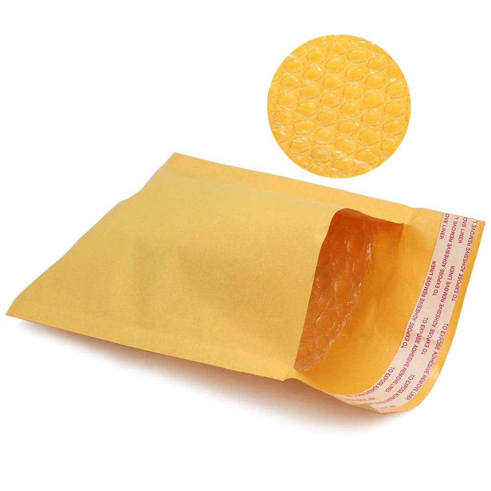 All Size Kraft Bubble Mailers Shipping Padded Envelopes Self Seal 25/50/100 Packs