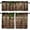 Wood-10, variant on Rustic Rainbow Wooden Valance Curtain Colorful Farmhouse Multicolor Wood Country Rod Pocket Valance Window Treatments 1 Panel Short Curtains for Kitchen Living Room Decor 54x18 in