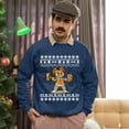 thumbnail image 5 of Christmas Sweatshirt, Gingerbread Lifter Christmas Sweatshirt, Funny Weightlifting Ugly Holiday Jumper, Festive Gym Lover Gift for Men & Women, 5 of 5