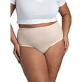 thumbnail image 3 of Fit for Me by Fruit of the Loom Women's Plus Size Breathable Micro-Mesh Brief Underwear, Multipacks, Sizes 1X-5X, 3 of 9