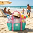 thumbnail image 5 of Msgweeeg Beach Bags for Women Beach Tote Large Mesh Beach Tote Bag for Women Quickily Dry Swimming Pool Bag with Multi Pockets Foldable Travel Gym Tote for Beach Towels Toiletries Summer, 5 of 7