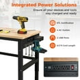 thumbnail image 5 of Costway 48" Adjustable Work Bench Heavy-Duty Steel Frame Worktable with Power Outlets, 5 of 10