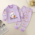 thumbnail image 2 of UAYOTSE Kids Cartoon Pajama Set Boys Girls 3 6 12 18 Months 2T 3T 4T 5T 6T fit Pjs Soft Breathable Warm Long Sleeve Top Pants Size 7-8 Years, 2 of 4