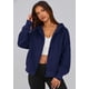 thumbnail image 3 of Sudadera con Capucha y Cierre PRETTYGARDEN Azul Marino Talla M, 3 of 6