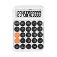 thumbnail image 3 of Calculadora de 12 dígitos, calculadoras de escritorio de función estándar con botón sensible suave grande, calculadoras de oficina portátiles para Blanco Sunnimix Calculadora, 3 of 8