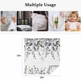 thumbnail image 5 of Grey Eucalyptus Cloth Napkins, Watercolor Spring Weeping Botanical Washable and Reusable Dinner Napkins Set of 2, Table Napkin for Kitchen Party Birthday Wedding Hotel Housewarming 20"x20", 5 of 9