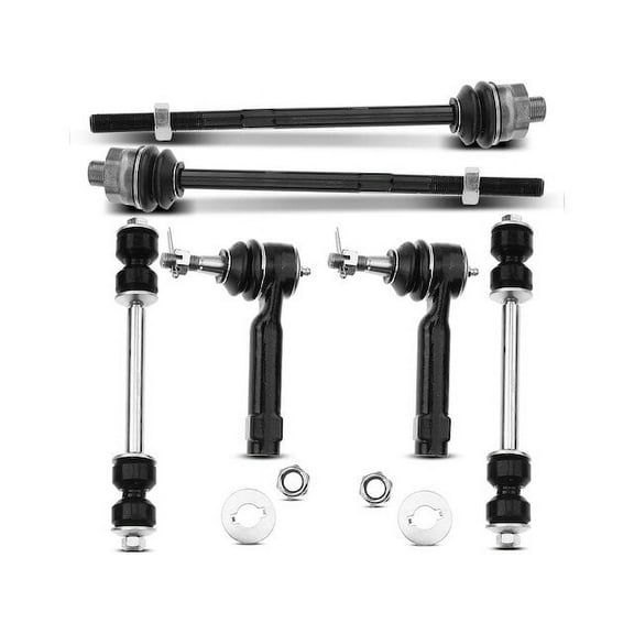 Front Sway Bar Link and Tie Rod End Kit 6 - Compatible with 2000 - 2006 GMC Yukon XL 1500 2001 2002 2003 2004 2005
