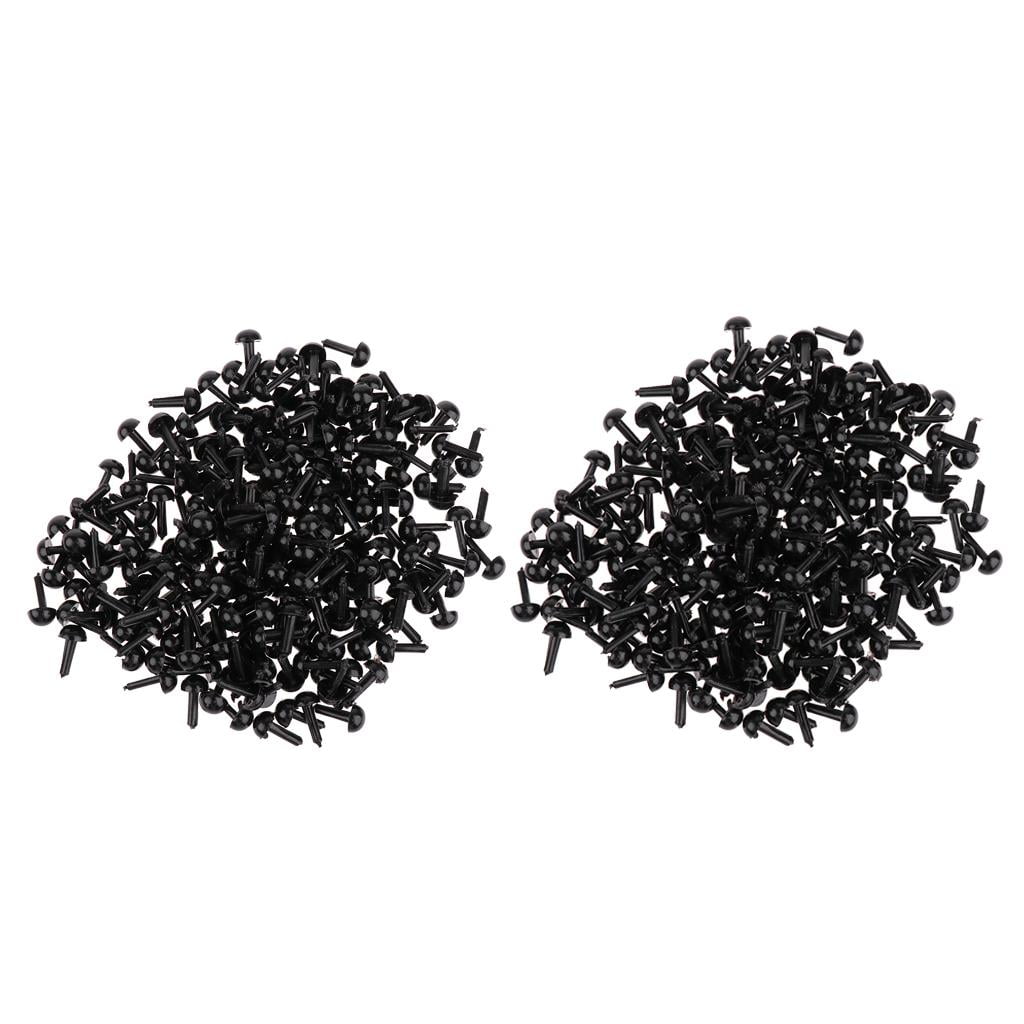 400 Pieces DIY Eyes for Teddy Dolls Making Toy Black 4mm, 5mm