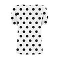 thumbnail image 2 of Jalioing Women's Summer Shirts Short Puff Sleeve Fashion T Shirts Trendy Square Neck Casual Tops Outfits, 2 of 7