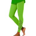 thumbnail image 1 of MKLEKYY Leggings para mujer, leggings para entrenamiento, leggings para el día de San Valentín, pantalones con estampado de bloques de color, leggings suaves y elásticos., 1 of 4