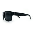 thumbnail image 6 of Classic Manly Rectangular Sporty Wrap Biker Style Plastic Sunglasses Matte Black, 6 of 8