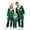 Dark Green, variant on HNMKIU Matching Family Pajamas Long Sleeve Daughter Silk Like Sleepwear Parents Kids Holiday Loungewear Festive Outfit Cozy Christmas Set