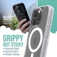 thumbnail image 2 of XUCP-® iPhone 16 Pro Magnetic Case - Gripmunk Compatible with MagSafe [Lightweight + Protective] Slim & Thin Grip Cover with Microfiber Lining for Apple iPhone 16 Pro - Clearly Clear, 2 of 4