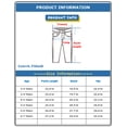thumbnail image 3 of KIDSCOOL SPACE Little Girls Boys Jeans,Elastic Band Inside Ripped Straight Fit Stretchy Soft Denim Pants,Deep Blue,4-5 Years, 3 of 6