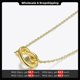 thumbnail image 2 of Bonito collar con colgante de nudo hueco para mujer, Gargantilla de corazón de acero inoxidable de Color dorado, joyería de moda para mujer P193057, 2 of 5