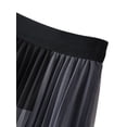 thumbnail image 3 of KOMOO Women Tutu Tulle Skirt Plaid Print Elastic High Waist Layered Midi Skirt Floral Lace Embroidery Mesh A-Line Skirt, 3 of 6