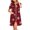 Multicolor, variant on FAWUUDO Women's Short Sleeve Christmas Robe Zipper Front Loungewear Dress Sleepwear Loose Nightgown Bathrobe with Pockets