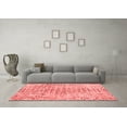 thumbnail image 3 of Ahgly Company Indoor Square Abstract Red Contemporary Area Rugs, 3' Square, 3 of 4