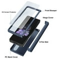 thumbnail image 2 of Dteck for Samsung Galaxy Z Fold3 5G Case with Pen Holder & Hinge Protection, Full Body Shockproof Cover with Built-in Screen Protector Matte PC Non-Slip Protective Phone Case for Samsung Z Fold3Purple, 2 of 6