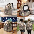 thumbnail image 3 of Kuiaobaty Panda Floral Print Backpack and Lunch Bag Set for Kids Large Capacity Backpack Pencil Case with Bottle Holder Roomy Casual School Bag with Lunch Box for Travel Camping Picnic, 3 of 7