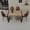 Brown, variant on Toauuo 5-Piece 59" Mid-Century Dining Table Set, MDF Light Wood Rectangular Table with Black Metal Base &Suede Upholstered Chairs, Kitchen & Dining Room Furniture