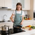 thumbnail image 4 of Waterproof Kitchen Apron with Pocket, Polyester Unisex Bib Apron, Stain Resistant Oil Proof Cooking Apron, Adjustable Straps, 4 Colors, 4 of 6