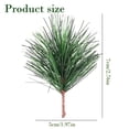 thumbnail image 3 of Artificial Green Pine Needles Branches Fake Small Pine Twigs Stems Evergreen Picks for Christmas Greenery Arrangements Wreaths Holiday Tree Decorations, 12 Pcs, 2.76x1.97", 3 of 8