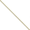 thumbnail image 3 of 10K Yellow Gold 2.25mm Diamond Cut Quadruple Rope Chain Bracelet 8 Inch, 3 of 5