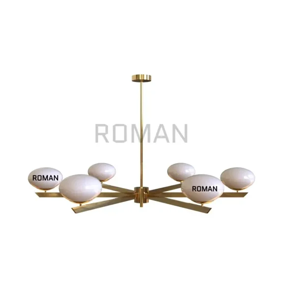 Mid Century Vintage Style Large Italian Brass Ceiling Lamp Light Low Ceiling Bedroom Light Dining Entryway 6 Light chandelier pendant light