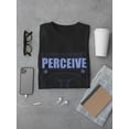 thumbnail image 3 of Perceive Vectors Techno Style T-Shirt Men -Image by Shutterstock, Male XX-Large, 3 of 4
