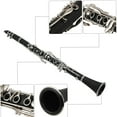 thumbnail image 2 of Clarinete ABS clarinete Bb cuproníquel plateado níquel 17 llave con paño de limpieza guantes destornillador instrumento de viento de madera para estudiantes principiantes TOMSHOO Clarinete, 2 of 6